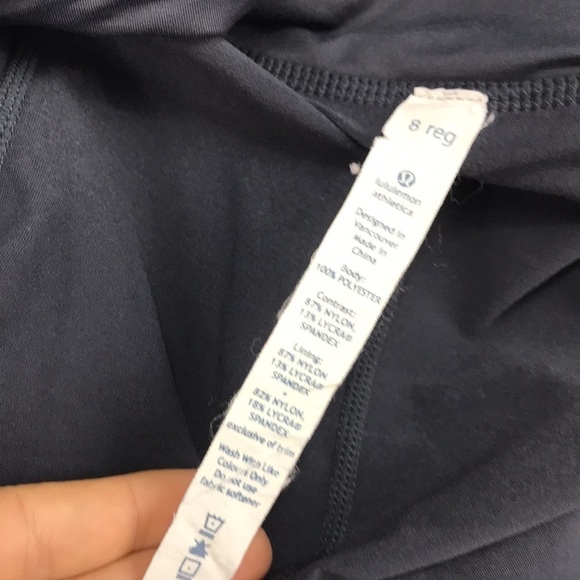 Lululemon Speed Skirt Coal Pig Pink Shale Stripe - Picture 5 of 8